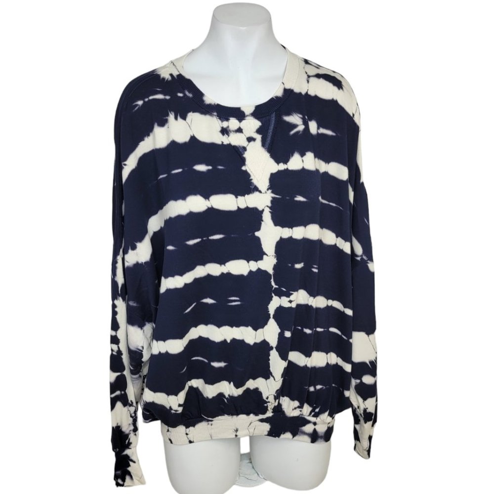 Young Fabulous & Broke Navy and White Tie-Dye Sweatshirt